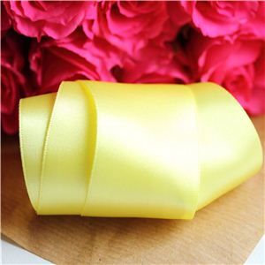 35mm Satin Ribbon - Lemon
